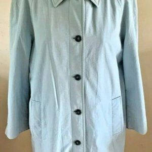 Laura Ashley blue coat vintage size 14